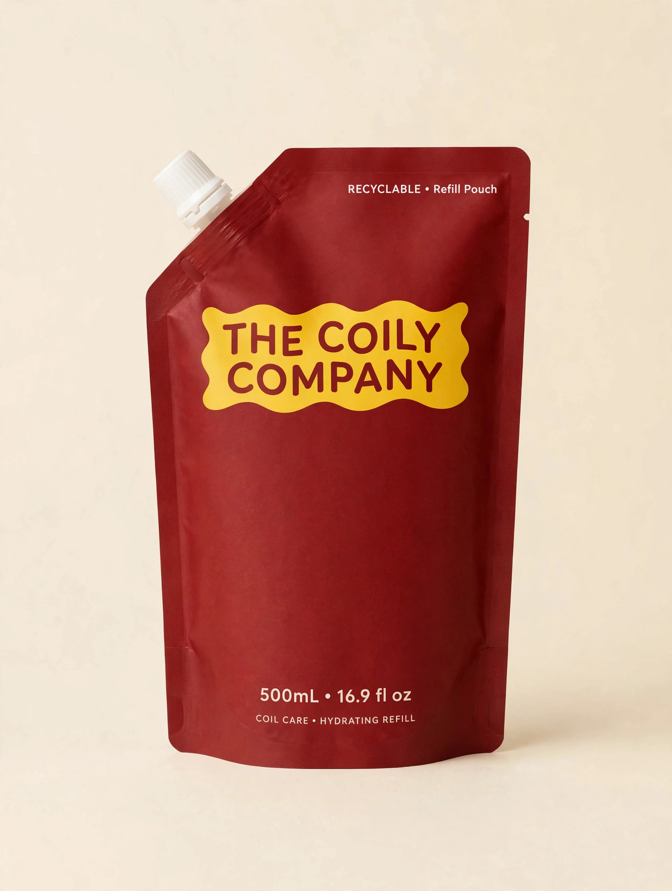 The Coiling Cream refill pouch